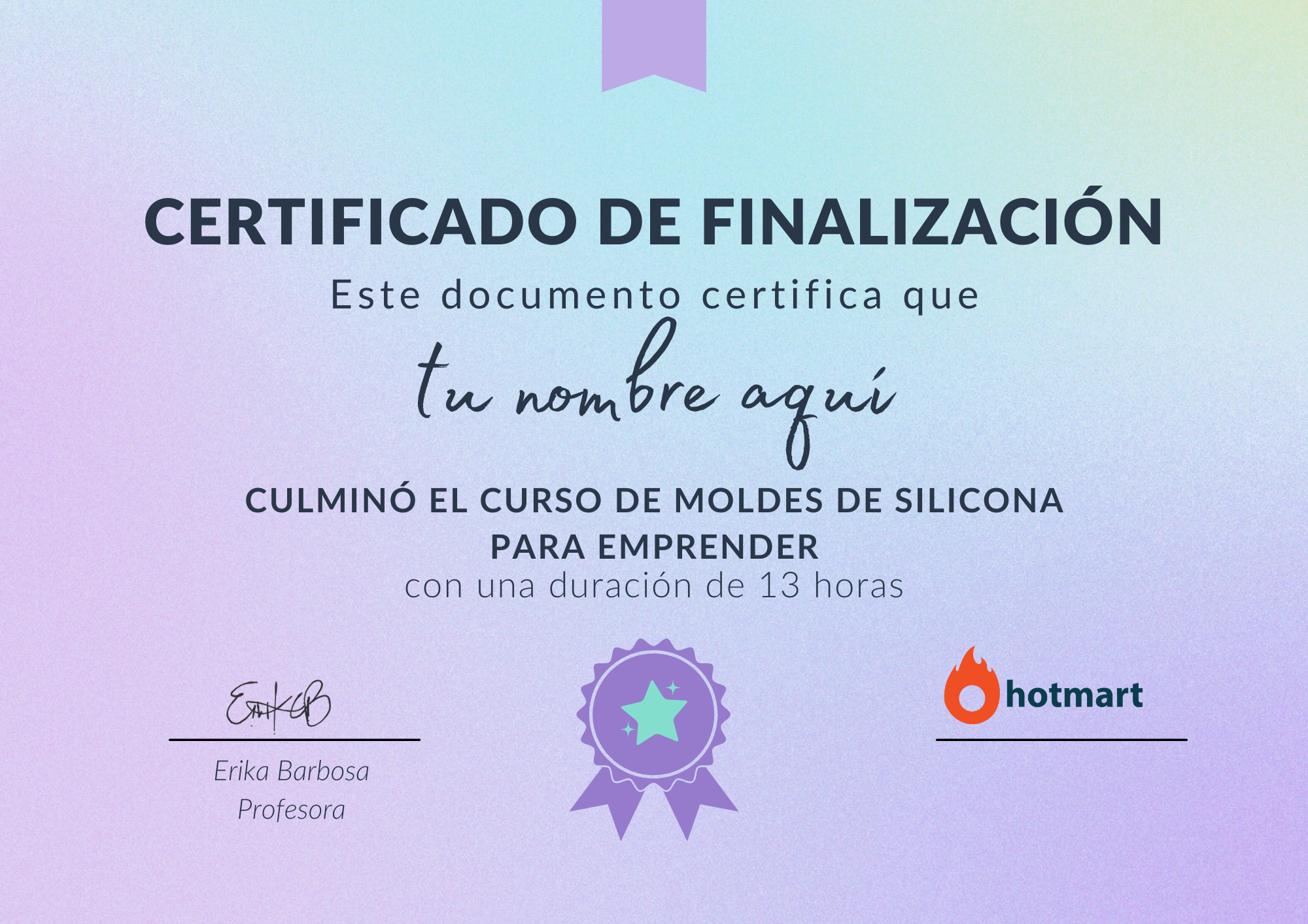 certificado moldes