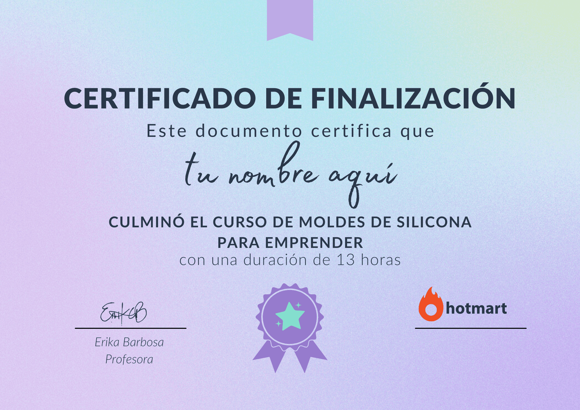 certificado moldes
